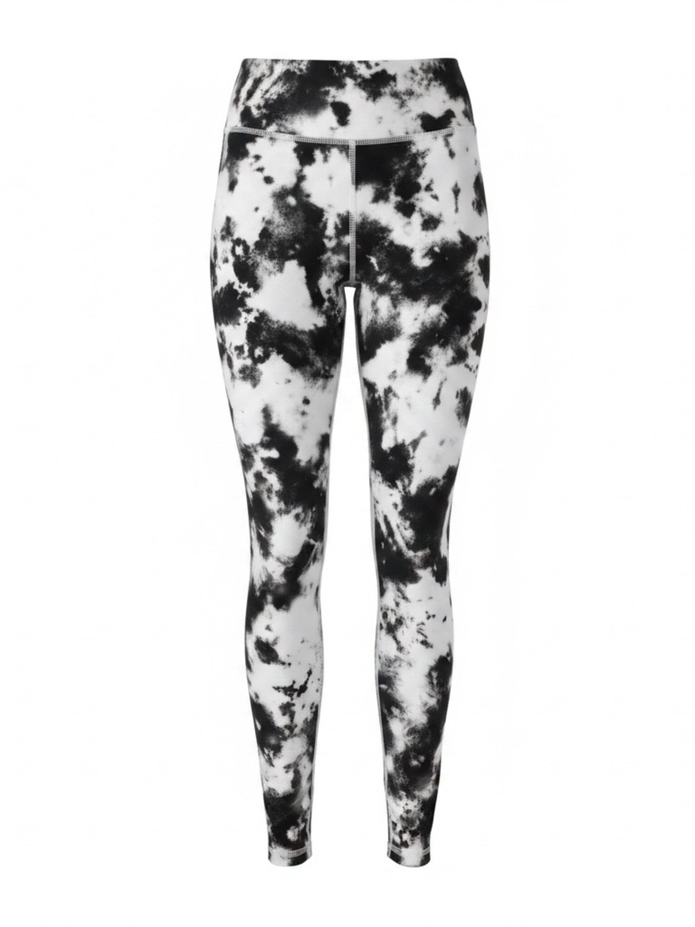 Evolution and Creation Black & White Tie Dye Leggings Size Medium Athletic Pants